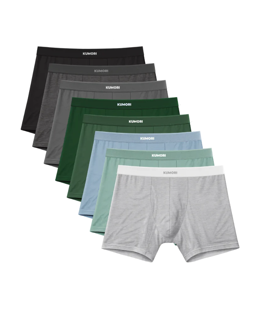 Bamboo Boxer Brief 5" (8-Pack) Most Popular Colors