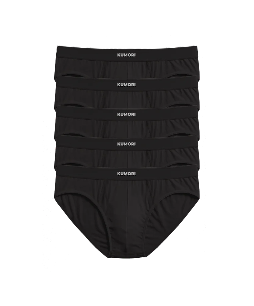 Bamboo Briefs (5-Pack) Black
