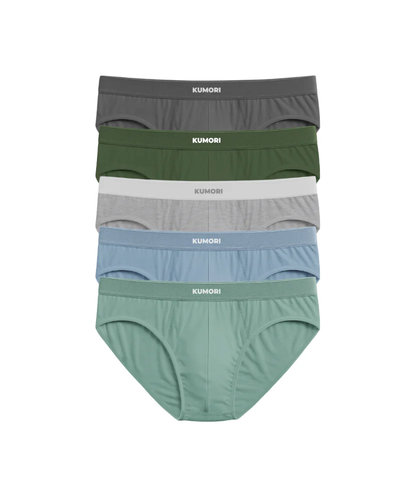 Bamboo Briefs 5-Pack Original Colors